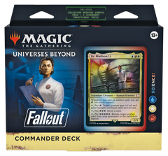 Magic: The Gathering. Командирская Колода Universes Beyond: Fallout Science! (Blue-White-Red)