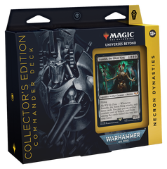 Magic: the Gathering. Колода Командира "Universes Beyond: Warhammer 40K Collector's Edition Necron Dynasties Commander Deck" (eng)