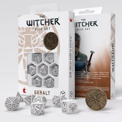 Набор кубов The Witcher Dice Set. Geralt - The White Wolf
