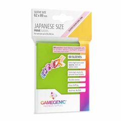 Протектори для карт Gamegenic - PRIME Japanese Sized Sleeves Lime (60 Sleeves), Lime