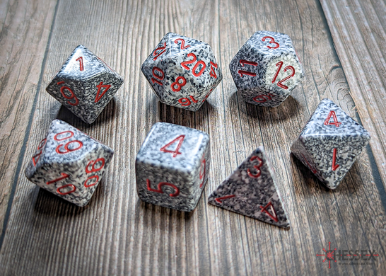 Набір Кубиків для D&D Chessex Opaque Polyhedral 7-Die Sets Granite