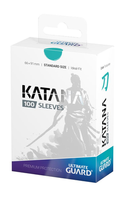 Протекторы для карт Ultimate Guard Katana Sleeves Standard Size Turquoise (100 шт), Turquoise